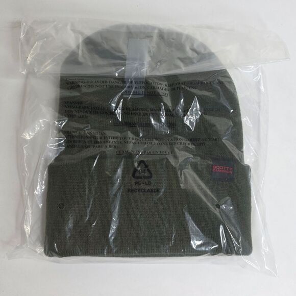 Scotty Cameron Olive Dancing "Scotty Cameron" Beanie Logo Knit Hat - NEW - Picture 5 of 5